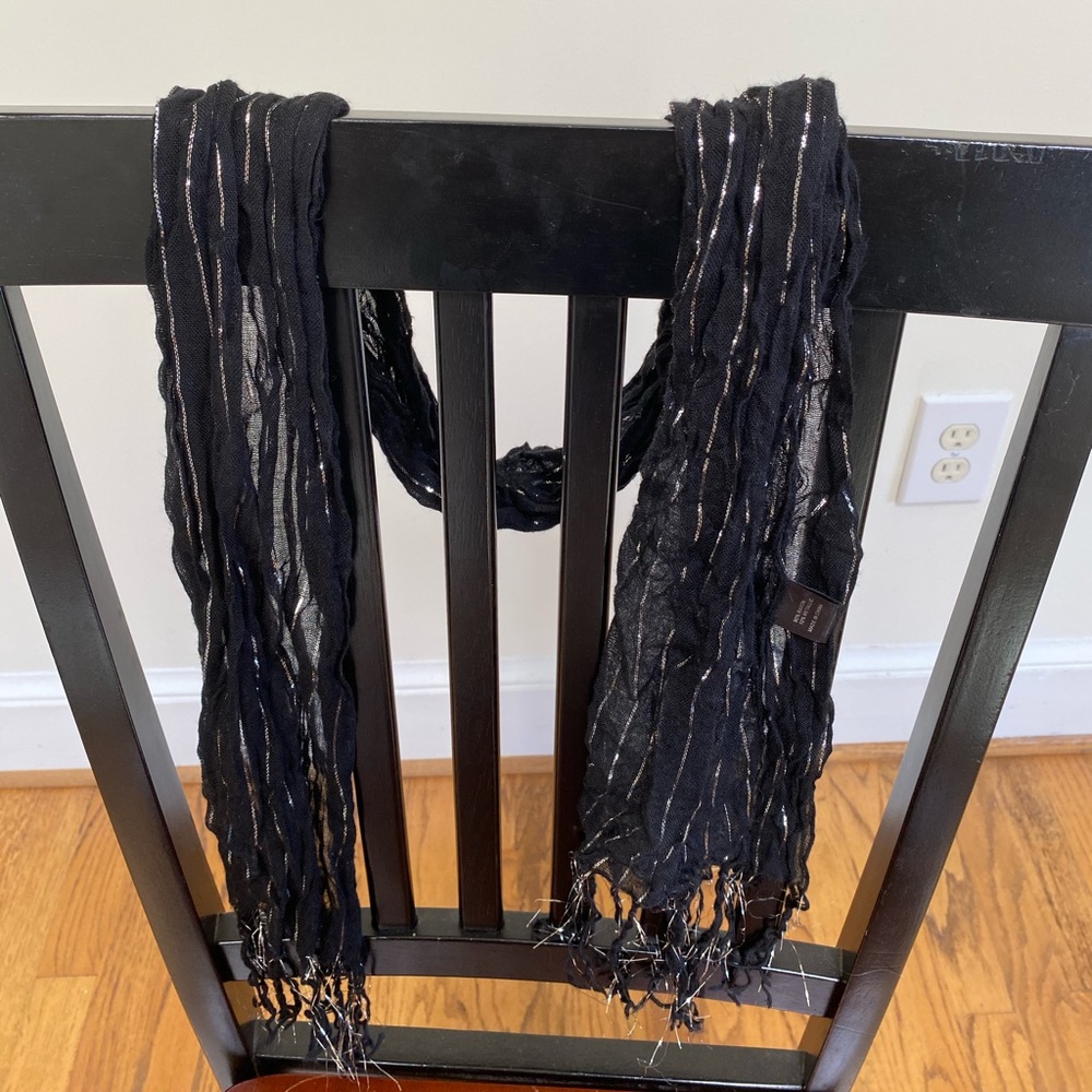 Black sparkly scarf
